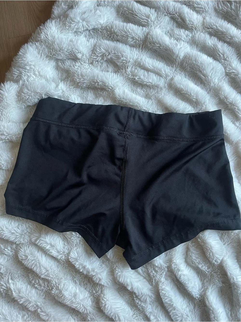 Nike Black Women's Running Shorts with White Swoosh